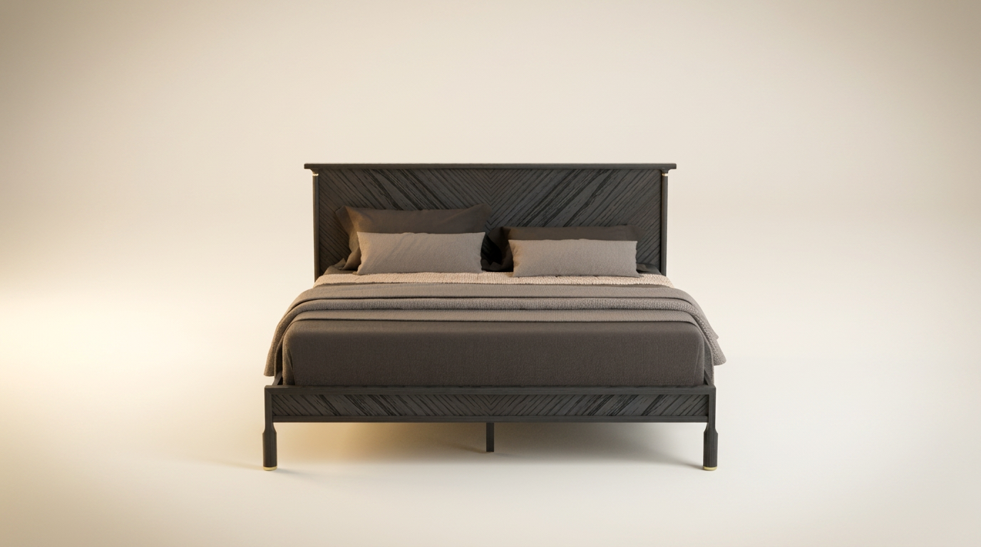 Solid wood adult bed bedroom furniture supplier Vietnam