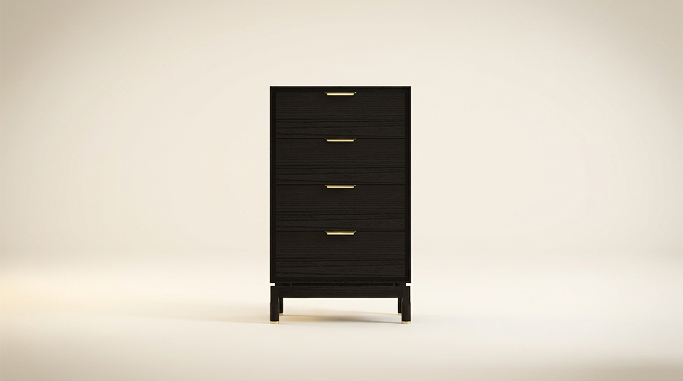 4-drawer wood dresser furniture supplier Vietnam